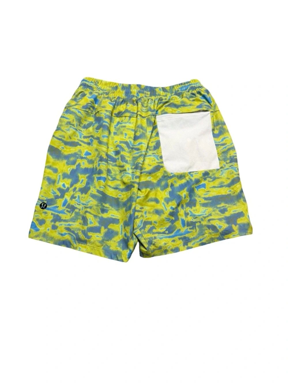 🌊 Lululemon Channel Cross Swim Short Chroma Clash Green Multi Size M 🌊